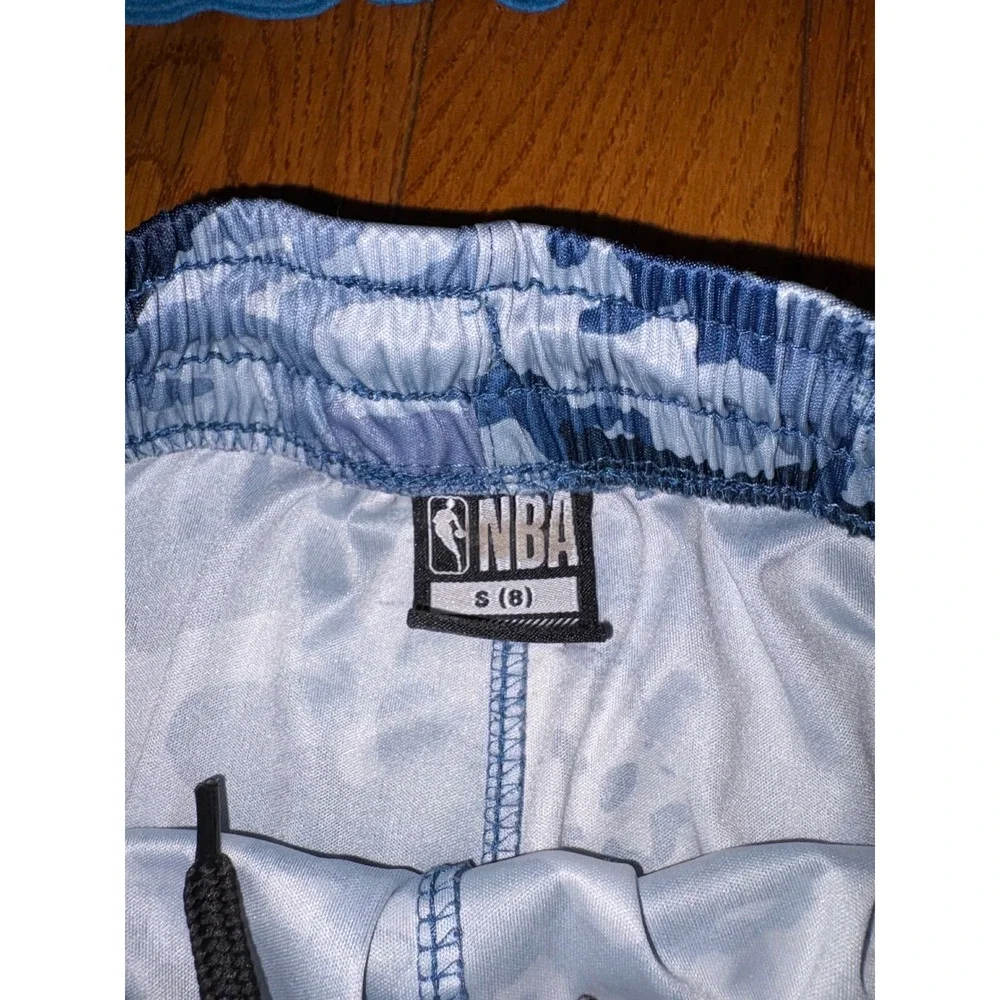 Bundle 3 Nike Adidas NBA Kids S Activewear Bundle Blue Camo Logo Shirts Shorts